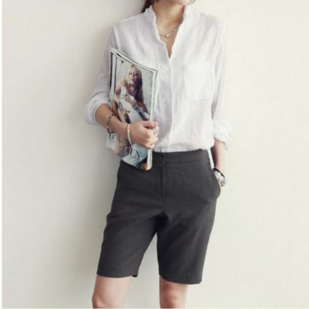 Women's Clothing Casual Shirts Long Sleeves Loose Thin Women's Casual Linen Shirt Long Sleeve Loose Fit Lightweight Sun Protection Top_ecoleips.com