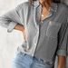 Women's Clothing Autumn New Striped Cardigan Top Loose Casual Long Sleeved Shirt Female_ecoleips.com