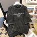 Women's Clothing Fashion Chic Niche Prints Cotton Short Sleeved T Shirt All Match Casual Tops_ecoleips.com