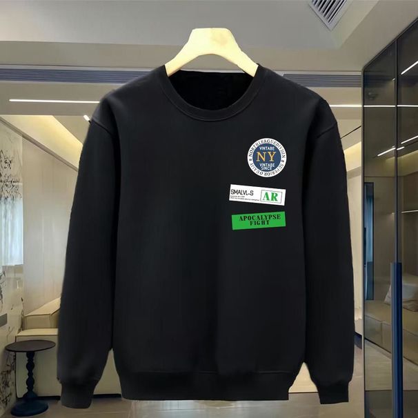 FW25 Matching Couple Cotton Crew Neck Sweatshirt - His & Hers_ecoleips.com