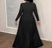 Plus-Size Elegant V-Neck Jumpsuit With Sequin & Mesh Panels – Long-Sleeve One-Piece Romper (0XL-5XL)_ecoleips.com