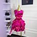 Women's Sleeveless Tiered Mini Dress – Corset Waist Ruffled Hem Bodycon Party Dress_ecoleips.com