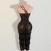 Sexy Elegant Slim Fitting See Through Lace Deep V Side Slit Backless Summer Dress For Women Style_ecoleips.com
