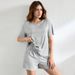 Voya Simple Solid Color Home Fashion Set, Comfortable Thin Two-piece Set, Women's Clothing_ecoleips.com