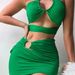 Women's Clothing Hollow-Out Bikini Set Three-Piece Swimsuit Backless Swimwear_ecoleips.com