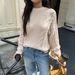 DiYun European And American Casual Simple Knitted Long-Sleeve Sweater For Women 2025 Autumn/Winter_ecoleips.com
