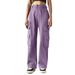 Women's Clothing Casual Straight Slim Solid Color Overalls Mid Waist Multi Pocket Wear_ecoleips.com