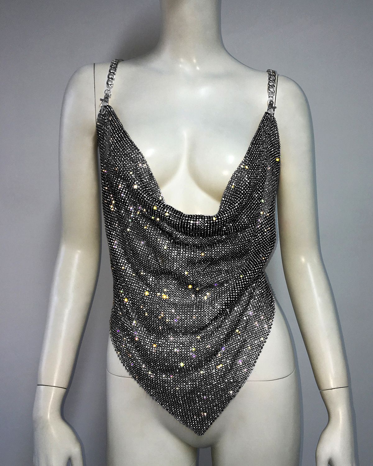 Women's Clothing Sexy Irregular Vest Sweet and Spicy Chain Suspender_ecoleips.com