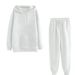 new Product 2025 Winter Casual Unisex Solid Color Fleece-lined Plus-size Sports Suit Hoodie Direct From_ecoleips.com