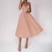 Women’s Clothing Spring/Summer New Women's Multi color Strappy Sexy Hem Dress_ecoleips.com
