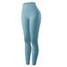 LazyZoom Ribbed Sports Leggings Seamless High Waist Fitness Pants Yoga Outfit Set_ecoleips.com