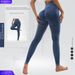 Women's Clothing Sand Wash Seamless Yoga Pants High Waist Peach Hip Fitness Pants Running Washed Frosted Skinny Sports Pants_ecoleips.com