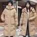 Women's Detachable Hood Long Down Coat Winter Warm Thick Padded Jacket Outerwear For Cold Weather_ecoleips.com