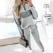 Women’s Casual Two-Piece Sweatsuit Set – Long Sleeve Zip-Up Hoodie & Pants (S-XXL) | Trendy Streetwear Outfit_ecoleips.com