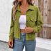 Aria Basics 2025 Autumn European And American Cross-Border Women's Casual Long Sleeve Shirt Jacket Button Retro Literary_ecoleips.com