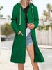 Women's Clothing New Plus Size Women's Winter Color Block Loose Coat Zipper Cardigan Fleece Sweatshirt_ecoleips.com