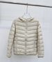 girl Girl Ribbed Jacket For Women, Short And Lightweight, 2025 Winter New Thickened White Duck Down Casual Sports Hooded Coat_ecoleips.com