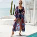 Women's Clothing Printed Beach Jacket Sexy Sunscreen Cardigan Holiday Bikini Outerwear Cover Up Women_ecoleips.com