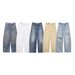 Women's Clothing Women's Ripped Mid Waist Jeans Summer Fashion Rolled Up Style_ecoleips.com