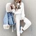 Women's Fleece Two Piece Set 2026 Cozy Comfort Warm Solid Color Sweatsuit Home Leisure Wear_ecoleips.com
