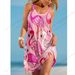 Floral Flamingo 3d Print Spaghetti Strap Dress Beach Sleeveless Elegant Midi Dress Bohemian Dress Women Fashion Summer Dress New_ecoleips.com