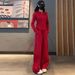 Fashion Suit For Women, Autumn New Half-Zip Long Sleeve Sweatshirt, Slimming Casual Sports Two-Piece Set_ecoleips.com