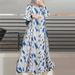 In Stock Cross-Border New Printed Middle Eastern Muslim Malay Full Sleeve Round Neck Robe Long Dress Factory Wholesale_ecoleips.com