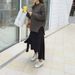 Women's Clothing Irregular Heavy Duty Two Piece Leggings Skirt 200 Pounds Large Size Beggar Pants Plus Velvet Warm Pants High Waist Trousers_ecoleips.com