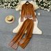Women's Clothing Fashion Hot Diamond Round Neck Knitted Cardigan High Waist Loose Wide Leg Trousers Autumn And Winter Knitted Two Piece Suit For Women_ecoleips.com