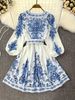 Women's High-End Bohemian Print Dress European And American Style Cross Border Foreign Trade Vacation Wear_ecoleips.com