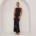 Women’s Clothing Spring And Summer Women's New Style Pure Color Sexy Backless Slit Mid Length Skirt Sleeveless Suspender Dress Women_ecoleips.com