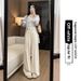 Aria Basics Nai Fu Yamamoto Women's Summer Thin Loose-fitting Casual Pants For Petite Women, With Elastic Waist And Ice Silk Wide_ecoleips.com