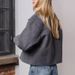 Women's Tweed Jacket Open Front Cardigan Coat Long Sleeve Notch Lapel Large Pockets Autumn Winter Outerwear_ecoleips.com