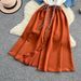 Women's Clothing Fashionable Brand Large Size Color Matching Drawstring Waist Denim Shirt Long Short-sleeved Dress For Women Spring And Summer_ecoleips.com