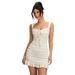 Voya New European And American Summer Dress: Fashionable, Sweet, Elegant, With Wavy Pattern, Tie-Neck, Strapless_ecoleips.com
