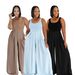 TW883 Women's Wide Leg Casual Chiffon Jumpsuit High Waisted with Suspenders Solid Color Loose Fitting Romper European American Style Summer Clothing_ecoleips.com
