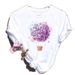 European And American Cross-border Foreign Trade Wholesale Clothing Cartoon Butterfly Round-neck Plus-size Short-sleeve_ecoleips.com