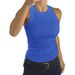 2025 European American Cross-border Independent Site Summer Women's Ribbed Tank Top With Round Neck And Slim Fit_ecoleips.com