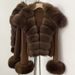 Luxury Knit Cardigan With Fox Fur Trim – Short Sleeveless Winter Coat For Women (Elegant & Warm Open-Front Sweater Jacket)_ecoleips.com