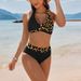 Sexy Bikini Set With Removable Padded Bra - High-Cut Swimwear For Women, Quick-Dry Polyester & Versatile Colors_ecoleips.com