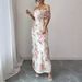 Off-Shoulder Embroidered Maxi Dress – Elegant High Waist Evening Gown (Short Sleeve, S-XL, White, Formal/Cocktail, Polyester Knit)_ecoleips.com