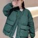 Plus Size Fat Sister European Style Melard Jacket Women 2025 Spring Winter Down Cotton Coat Top_ecoleips.com