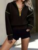Stylish Hooded Zip-up Sweatshirt For Spring And Autumn New European And American Design Relaxed Fit Casual Versatile Top._ecoleips.com
