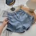 Women's High-Waisted Slim Fit Denim Shorts Summer A-Line Trendy Drawstring Elastic Hot Pants Fashionable And Sexy_ecoleips.com