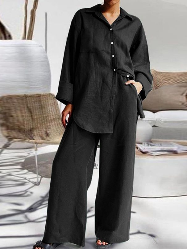 Women's Clothing Spring And Autumn Large Size Loose Long Sleeved Shirt Fashion Color Sports Suit_ecoleips.com