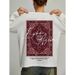 Vintage Design With A Niche, Fun, And High-end Feel, Printed 2025 Spring Mid-length Pure Cotton Long-sleeve T-shirt Top,_ecoleips.com