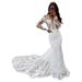 New Mermaid Style Wedding Dress Sexy Lace Elegant Slimming Backless Fashionable Forest Style Travel Photography Light Women's Party Wear_ecoleips.com