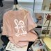 Women's Trendy plus Size Brushed Rabbit Short Sleeve Top Loose Fit Summer T-Shirt Early Spring New Style_ecoleips.com