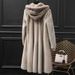 New Imitation Mink Coat Women's Medium And Long Imitation Fur Coat With Hooded Imitation Mink Hooded_ecoleips.com
