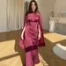 Women's Clothing Spring Elegant Stylish Long Sleeved Maxi Dress For Women Style Flowing Dress Long Sleeve For Formal & Casual For Women_ecoleips.com